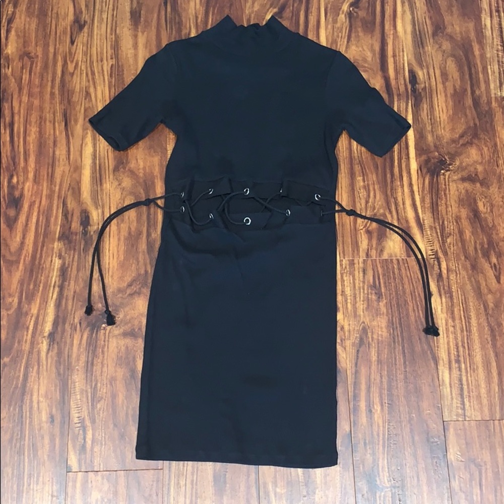 Ribbed fitted dress